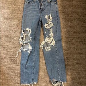 Levi’s Distressed Blue Jeans